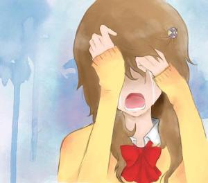 If you're a girl, crying is a perfectly natural expression of distress